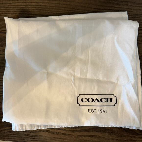 Coach Penelope Leather Hobo Shoulder Bag – White with Gray Accents - Picture 14 of 14